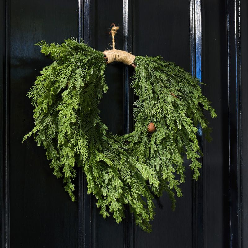 Pine Heart Wreath with Bells Large - Pure Apotheca