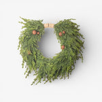 Pine Heart Wreath with Bells Large - Pure Apotheca