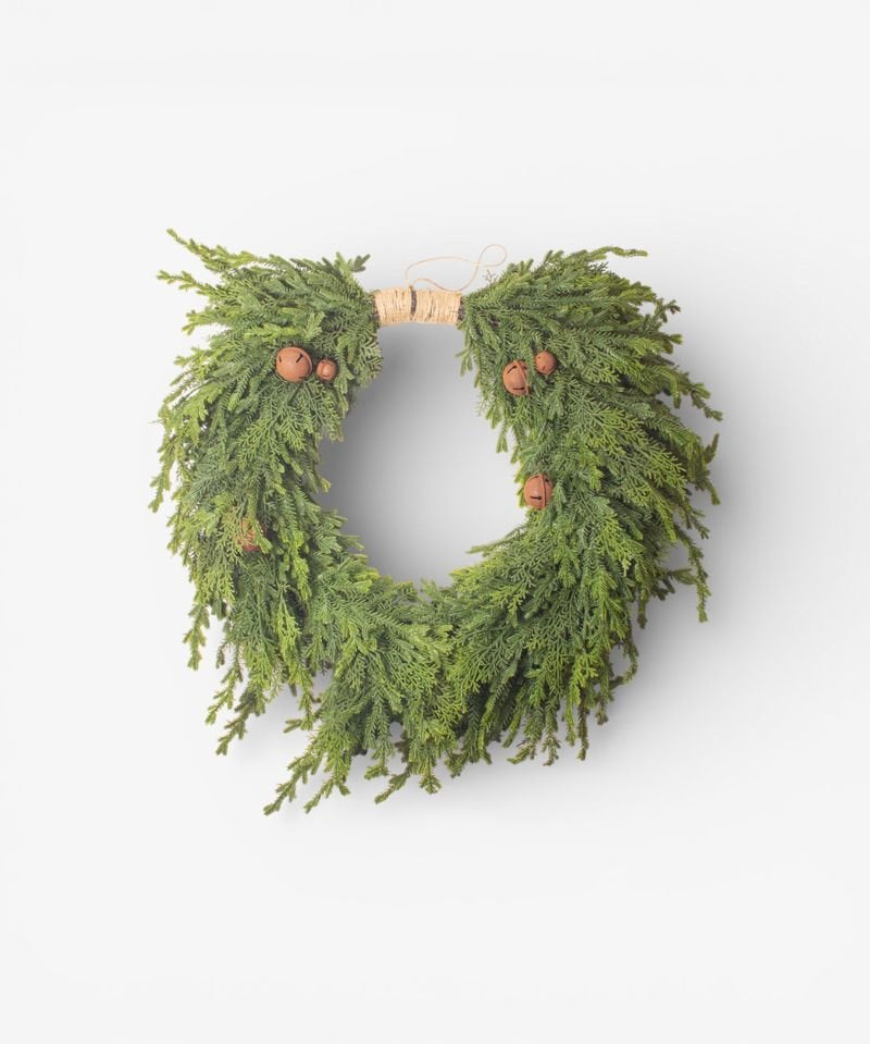 Pine Heart Wreath with Bells Large - Pure Apotheca