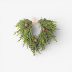 Pine Heart Wreath with Bells Small - Pure Apotheca