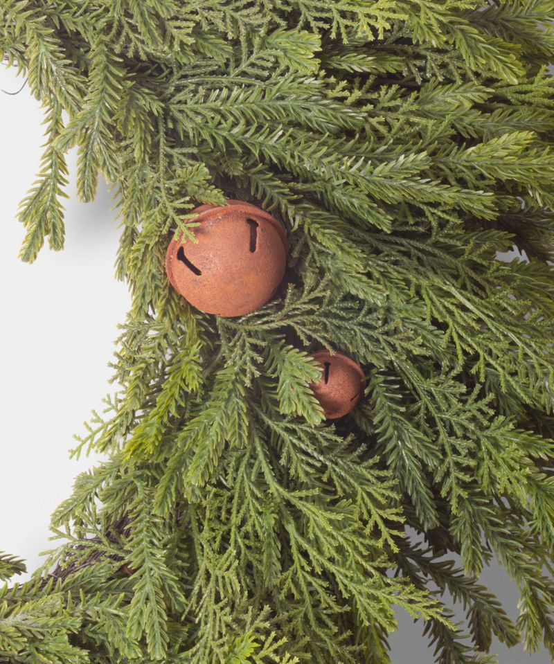 Pine Heart Wreath with Bells Small - Pure Apotheca