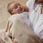 Pink Bow Muslin Wrap - Pure Apotheca