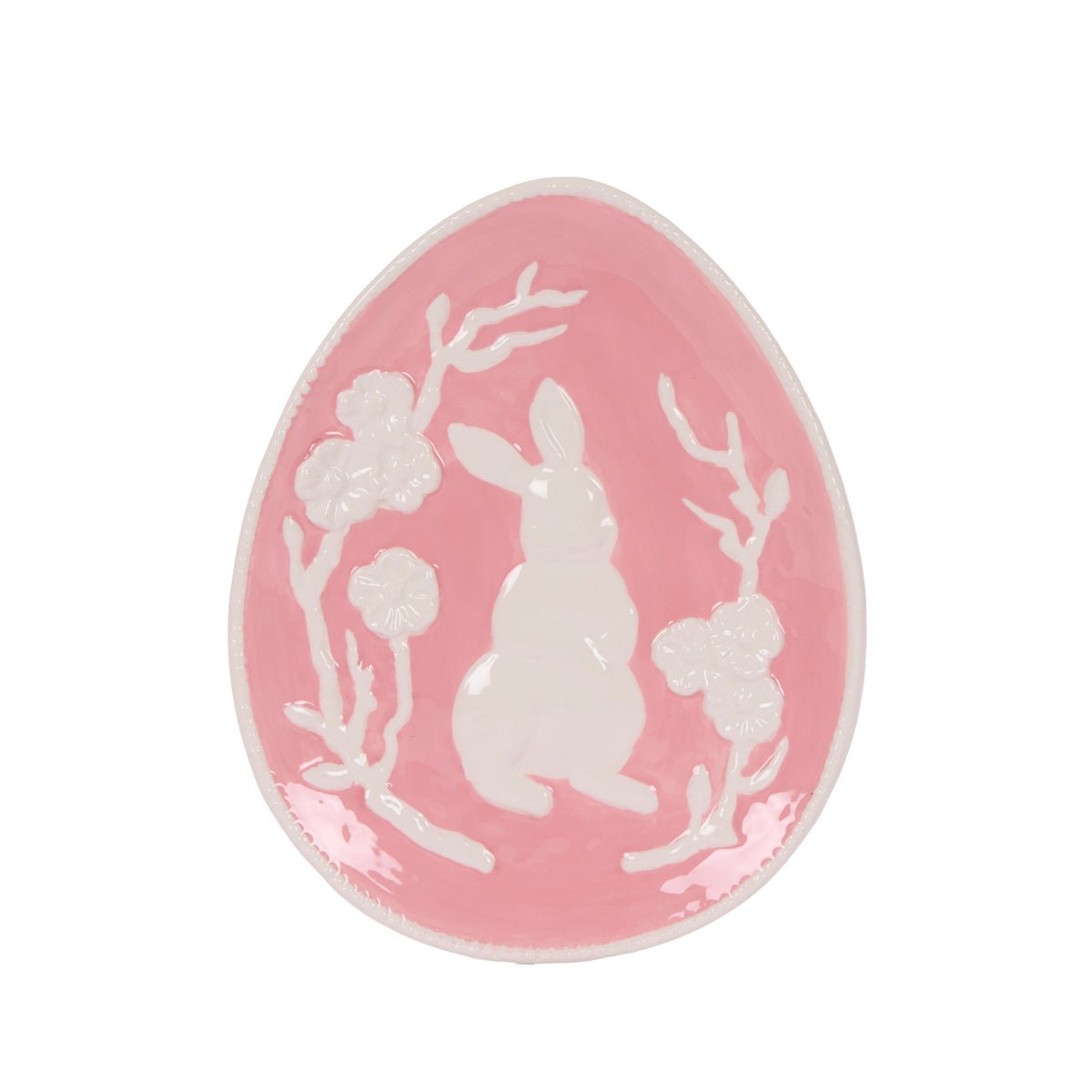 PINK BUNNY BLOSSOM EGG PLATE - Pure Apotheca