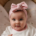 Pink Gingham Headband - Pure Apotheca