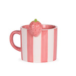 PINK STRIPE STRAWBERRY MUG - Pure Apotheca