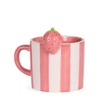 PINK STRIPE STRAWBERRY MUG - Pure Apotheca