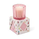 Pink Tinted Glass In Holiday Merry Box - Pink Peppermint 128g - Pure Apotheca