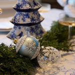 PIPED BLUE SNOWFLAKE BAUBLE - Pure Apotheca
