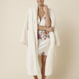 Piper Floral Silky Satin Nightie Ivory - Pure Apotheca