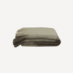 Plaid Fringe Throw Brown Beige 150x125cm - Pure Apotheca