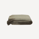 Plaid Fringe Throw Brown Beige 150x125cm - Pure Apotheca