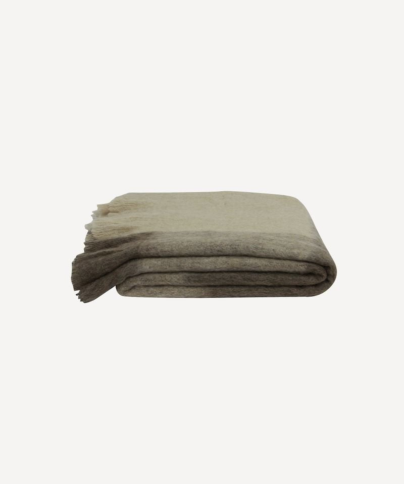 Plaid Fringe Throw Brown Beige 150x125cm - Pure Apotheca