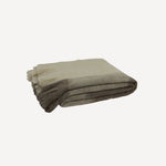 Plaid Fringe Throw Brown Beige 150x125cm - Pure Apotheca