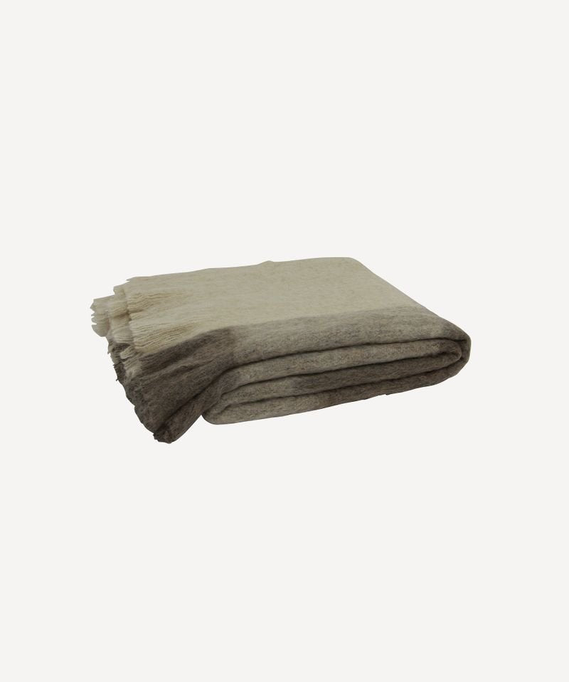 Plaid Fringe Throw Brown Beige 150x125cm - Pure Apotheca