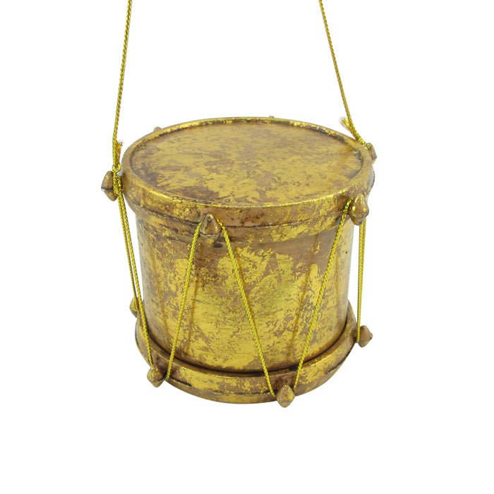 PLASTIC GOLD DRUM ORNAMENT - Pure Apotheca