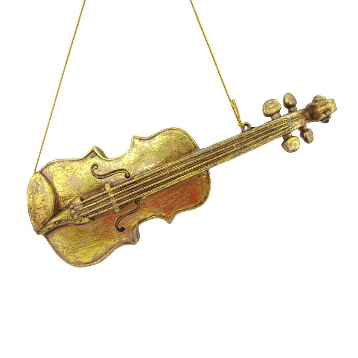 PLASTIC GOLD VIOLIN ORNAMENT - Pure Apotheca