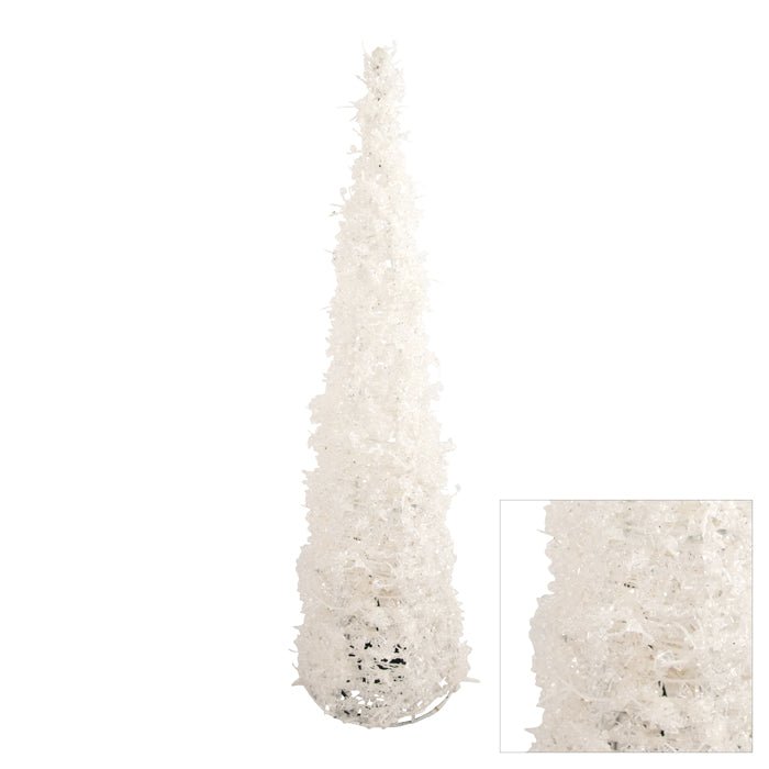 PLASTIC ICE WHITE CONE TREE LGE - Pure Apotheca