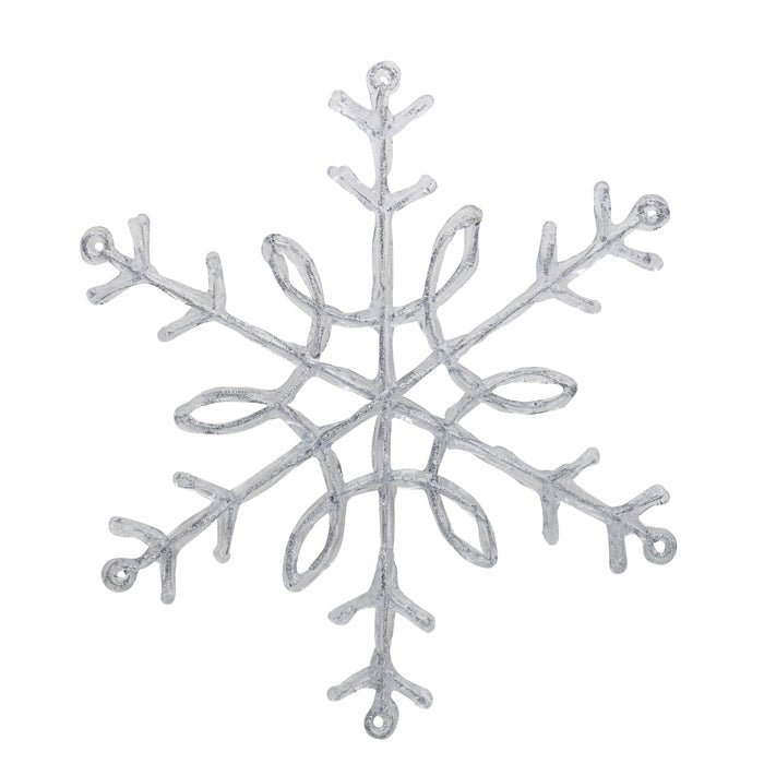 PLASTIC LGE SNOWFLAKE CURL - Pure Apotheca