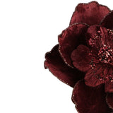 Plume Velvet Clip on Magnolia Burgundy - Pure Apotheca