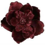 Plume Velvet Clip on Magnolia Burgundy - Pure Apotheca