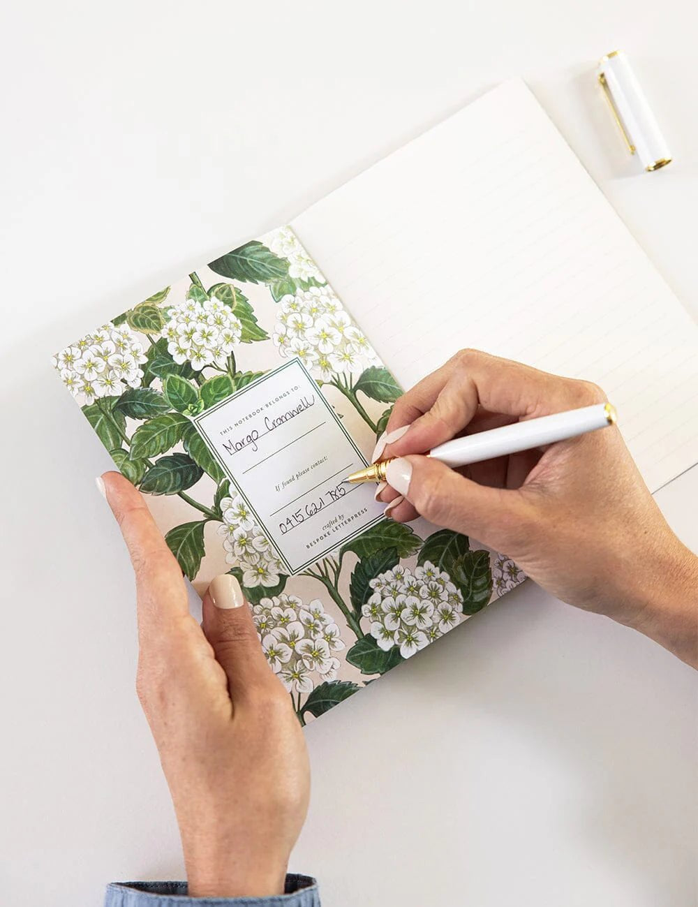 Pocket Notebook Lined - Hydrangea - Pure Apotheca