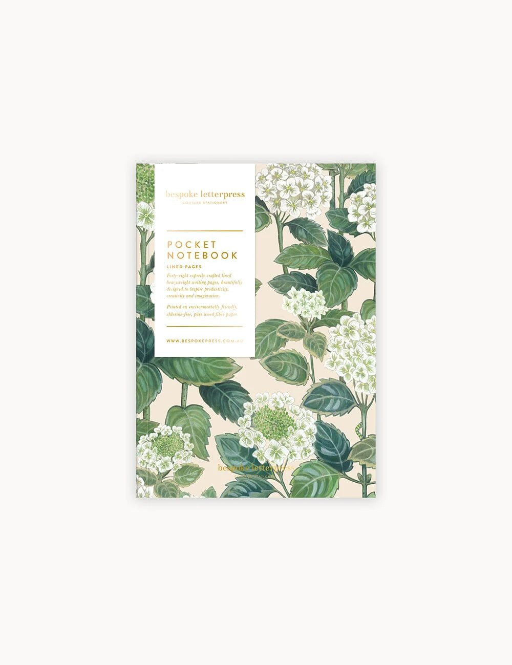 Pocket Notebook Lined - Hydrangea - Pure Apotheca