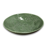 POINSETTIA GREEN ENGRAVED BOWL - Pure Apotheca