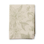 POINSETTIA OLIVE/FLAX TABLECLOTH 150X230CM - Pure Apotheca