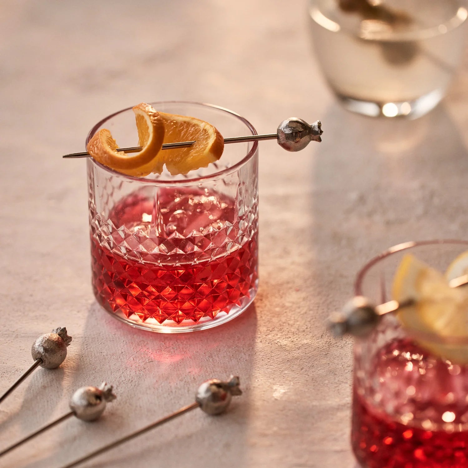 POMEGRANATE COCKTAIL PICK SET/6 - Pure Apotheca