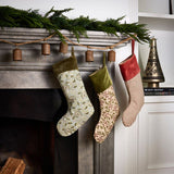 Pomegranate Floral Stocking Green - Pure Apotheca