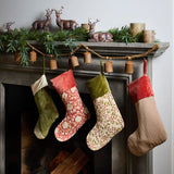 Pomegranate Floral Stocking Red - Pure Apotheca