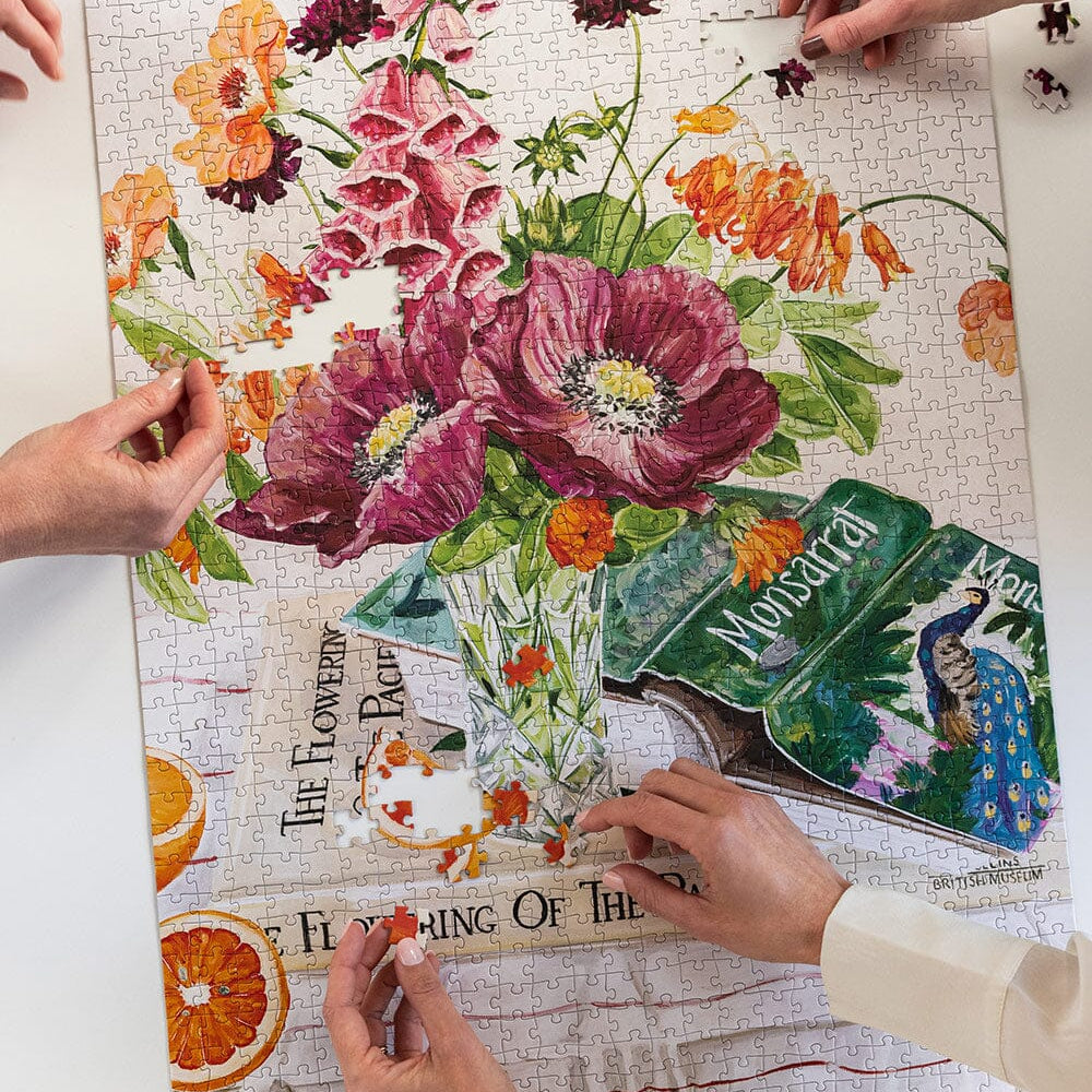 Poppies & Foxglove 1000pc Puzzle - Pure Apotheca