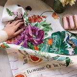 Poppies & Foxglove Linen Tea Towel - Pure Apotheca