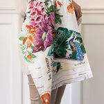 Poppies & Foxglove Linen Tea Towel - Pure Apotheca
