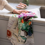 Poppies & Foxglove Linen Tea Towel - Pure Apotheca