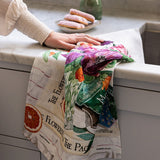 Poppies & Foxglove Linen Tea Towel - Pure Apotheca