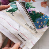 Poppies & Foxglove Linen Tea Towel - Pure Apotheca