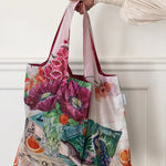 Poppies & Foxgloves Reusable Large Shopping Bag - Pure Apotheca
