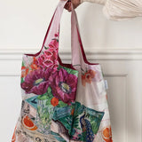Poppies & Foxgloves Reusable Large Shopping Bag - Pure Apotheca