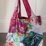 Poppies & Foxgloves Reusable Large Shopping Bag - Pure Apotheca