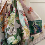 Poppies & Foxgloves Reusable Large Shopping Bag - Pure Apotheca
