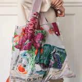 Poppies & Foxgloves Reusable Large Shopping Bag - Pure Apotheca