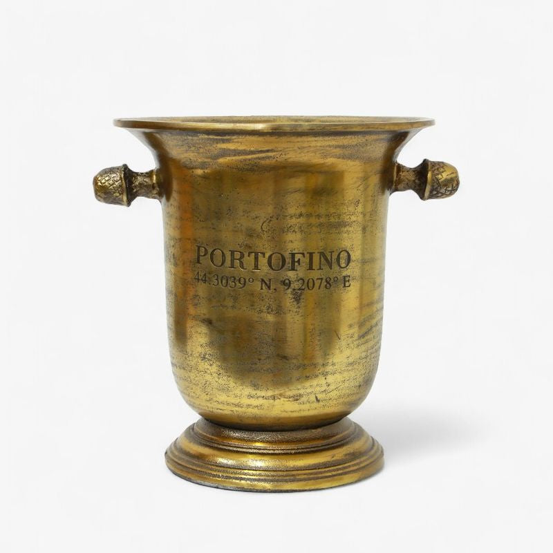 Portofino Gold Champagne Bucket Tall - Pure Apotheca
