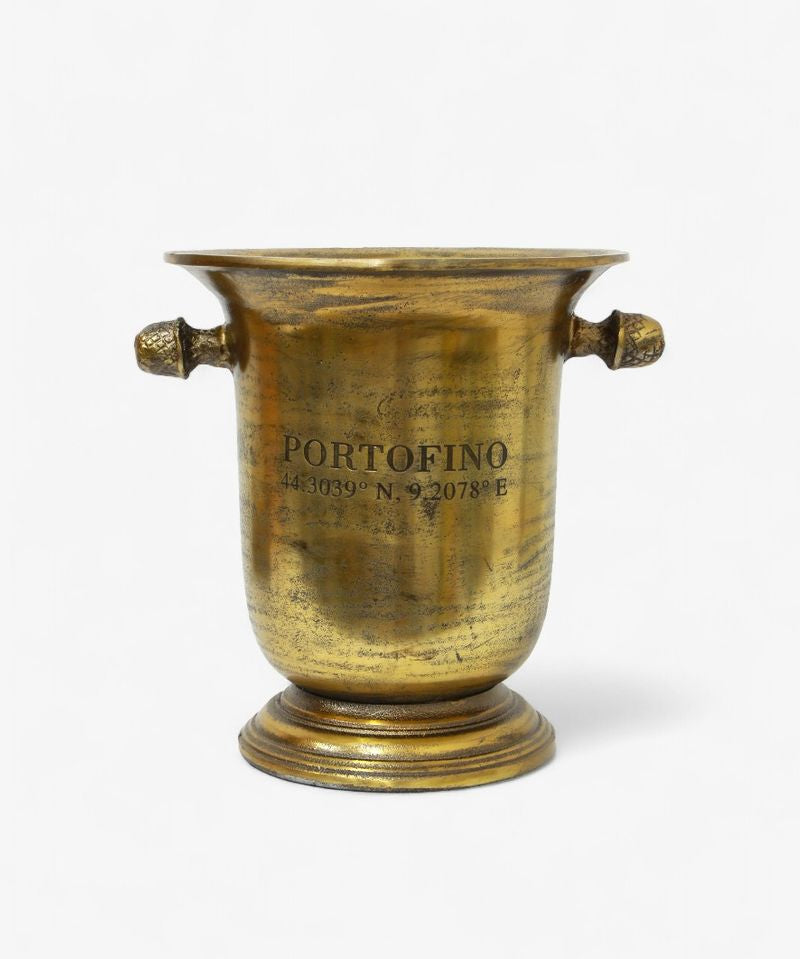 Portofino Gold Champagne Bucket Tall - Pure Apotheca