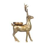 Prancer Standing Reindeer Gold Candleholder Large - Pure Apotheca