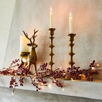 Prancer Standing Reindeer Gold Candleholder Large - Pure Apotheca