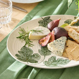 FIG HAND PAINTED OVAL PLATTER