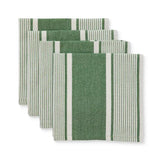 AVERY SPRUCE GREEN STRIPE NAPKIN SET/4