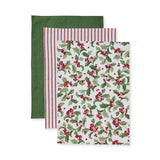 EVERGREEN TEATOWEL 3PK