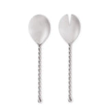 TWIST SILVER SALAD SERVER SET/2
